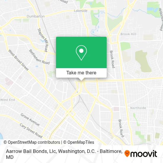 Aarrow Bail Bonds, Llc map