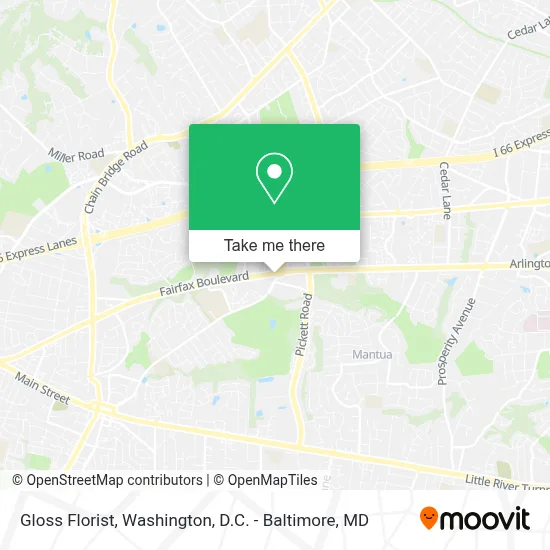 Gloss Florist map