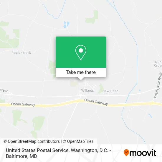 United States Postal Service map