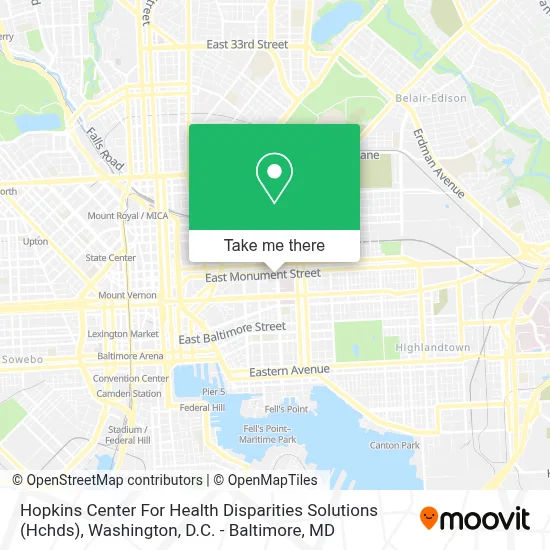 Hopkins Center For Health Disparities Solutions (Hchds) map