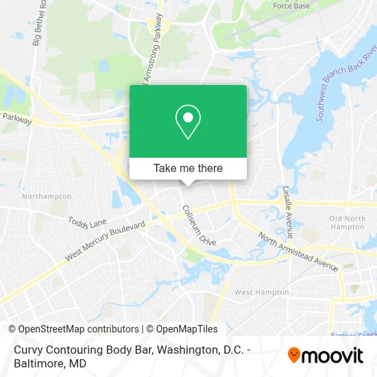 Curvy Contouring Body Bar map
