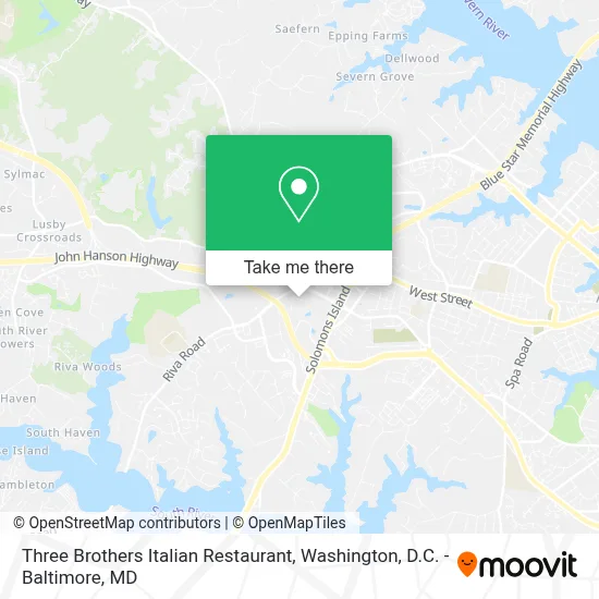 Three Brothers Italian Restaurant map