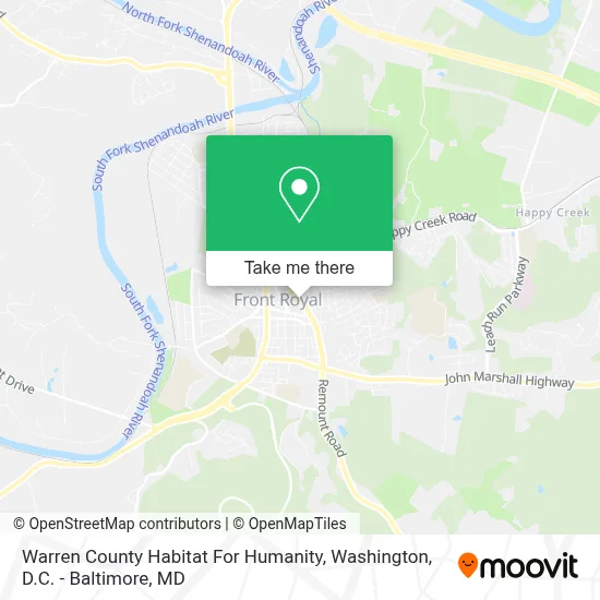 Warren County Habitat For Humanity map