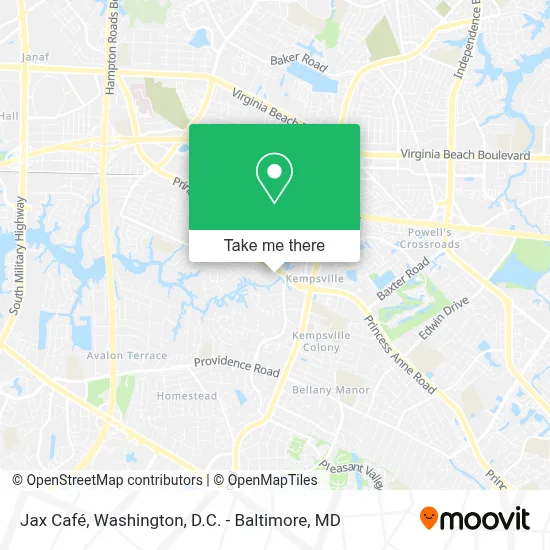 Jax Café map