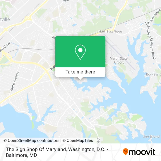The Sign Shop Of Maryland map