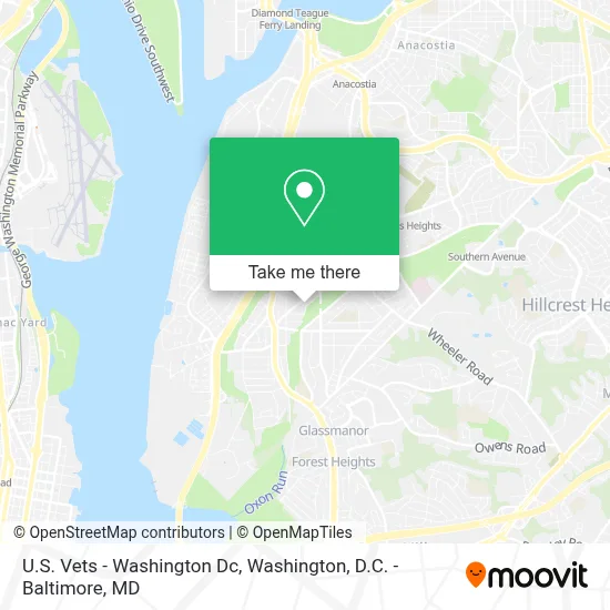 U.S. Vets - Washington Dc map