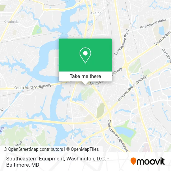 Southeastern Equipment map