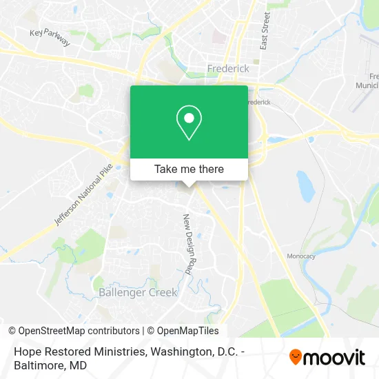 Hope Restored Ministries map