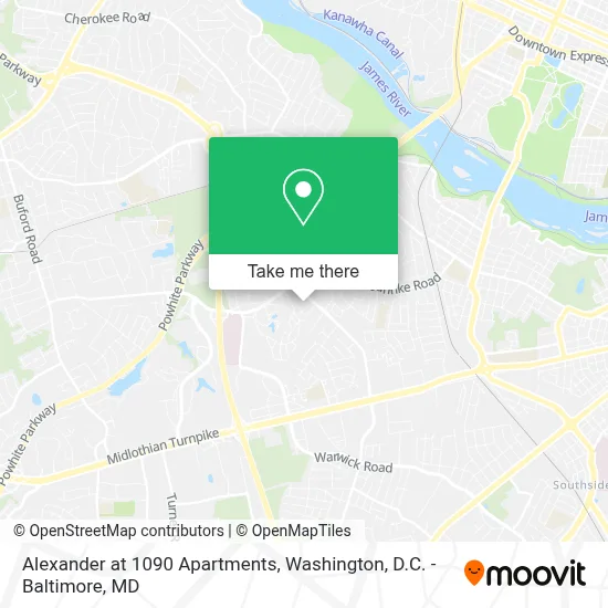 Alexander at 1090 Apartments map