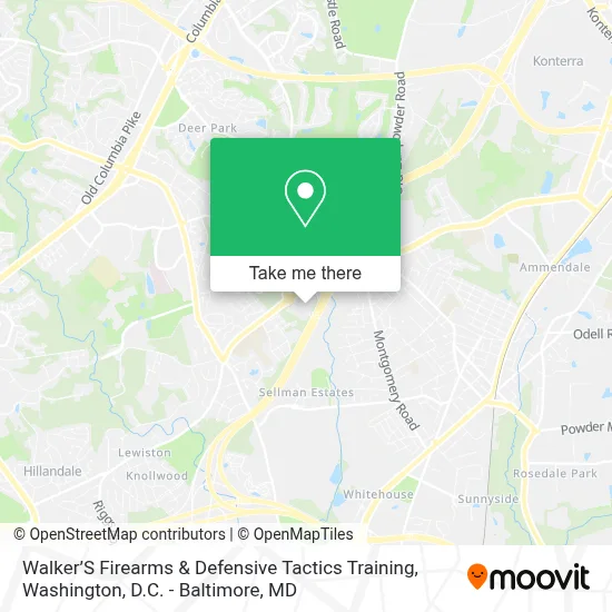 Walker’S Firearms & Defensive Tactics Training map