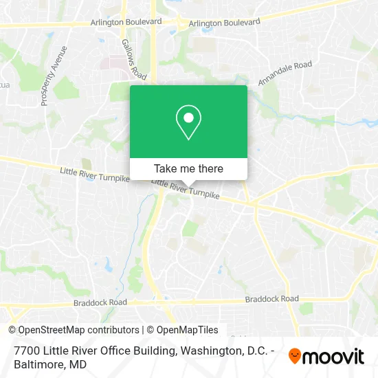 7700 Little River Office Building map