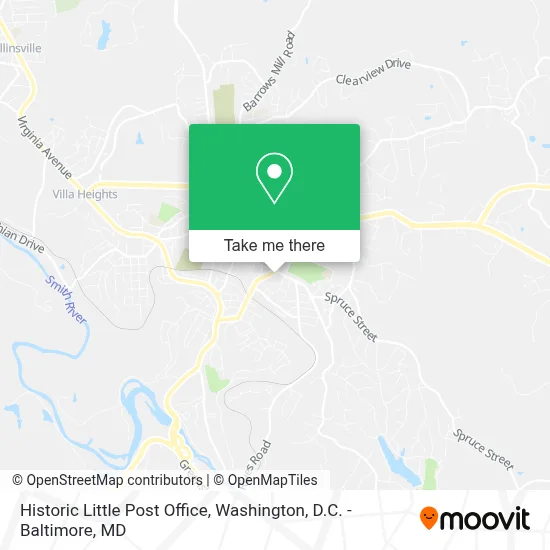 Historic Little Post Office map
