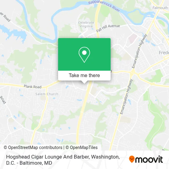 Hogshead Cigar Lounge And Barber map