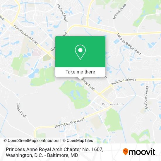 Princess Anne Royal Arch Chapter No. 1607 map