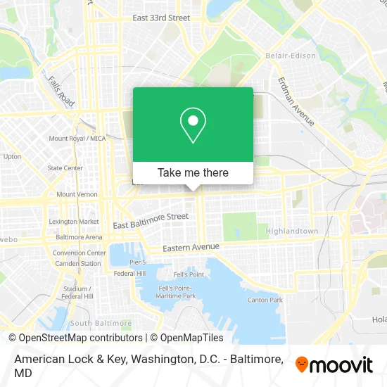 American Lock & Key map