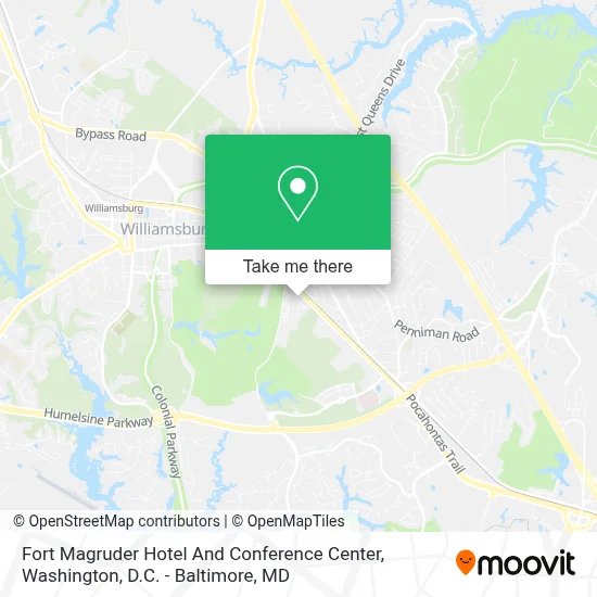 Fort Magruder Hotel And Conference Center map