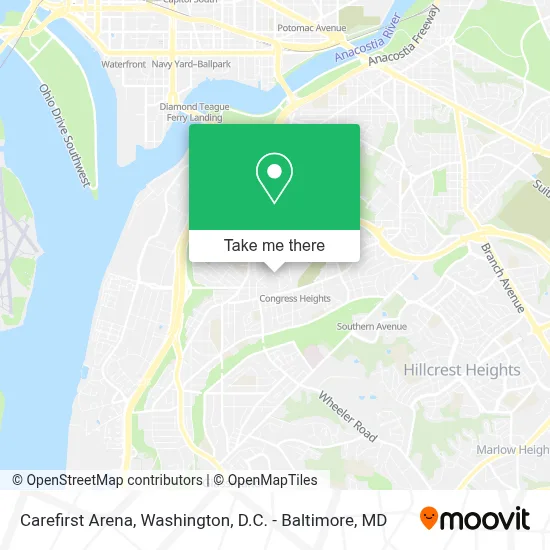 Carefirst Arena map