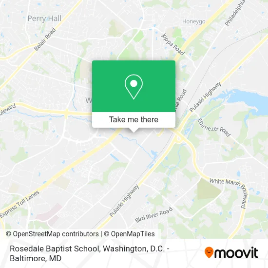 Rosedale Baptist School map