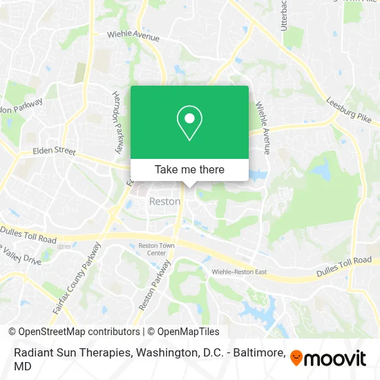 Radiant Sun Therapies map