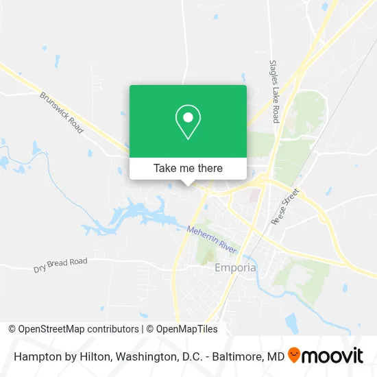 Hampton by Hilton map