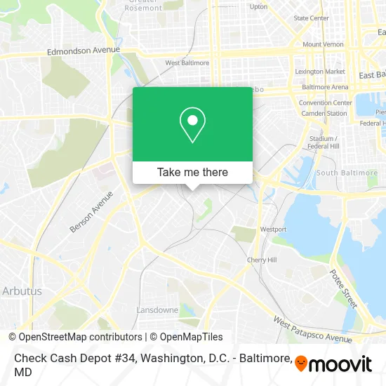 Check Cash Depot #34 map