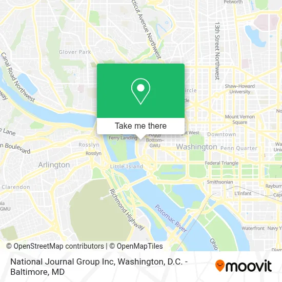 National Journal Group Inc map