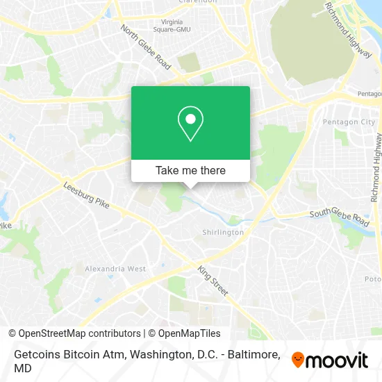 Getcoins Bitcoin Atm map