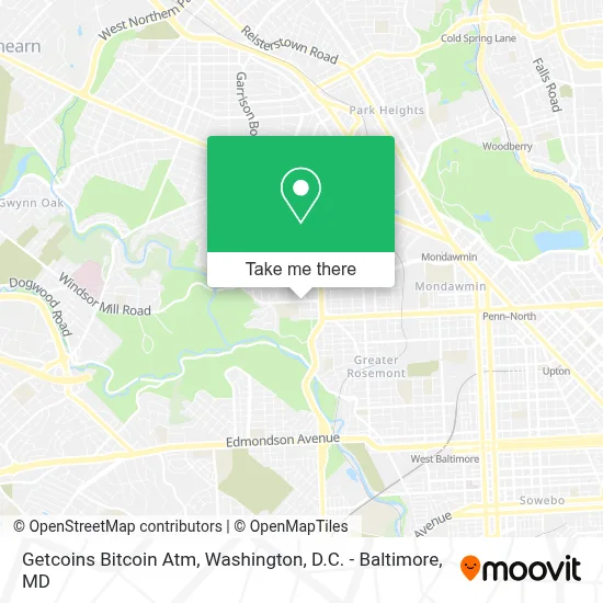 Getcoins Bitcoin Atm map