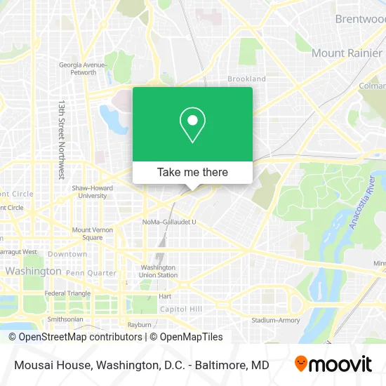 Mousai House map