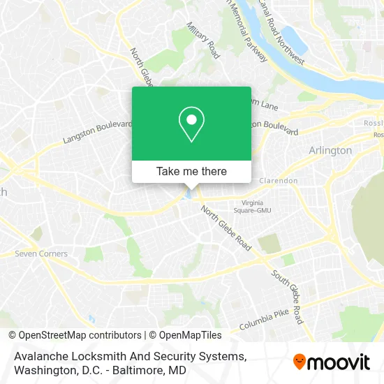 Avalanche Locksmith And Security Systems map
