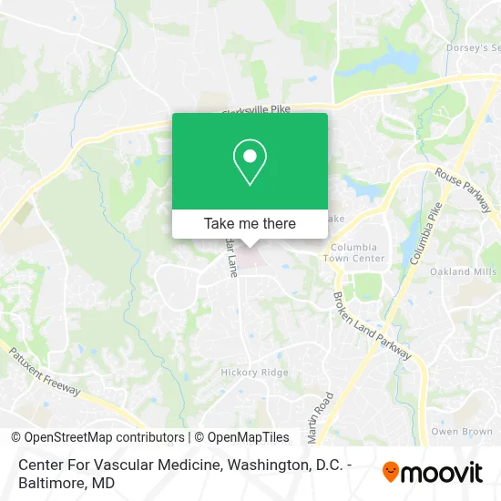 Center For Vascular Medicine map