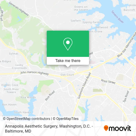 Annapolis Aesthetic Surgery map