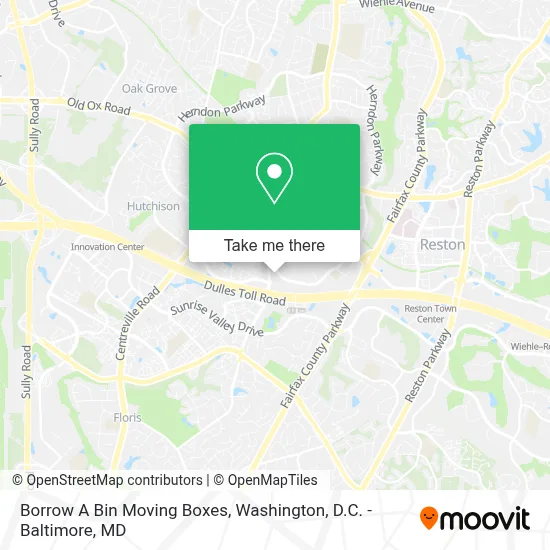 Borrow A Bin Moving Boxes map