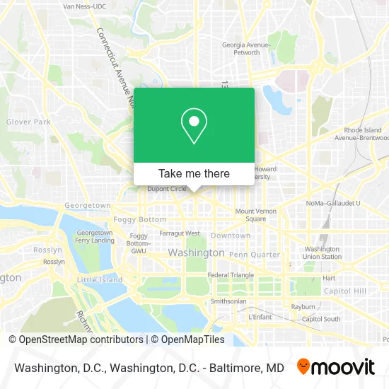 Washington, D.C. map