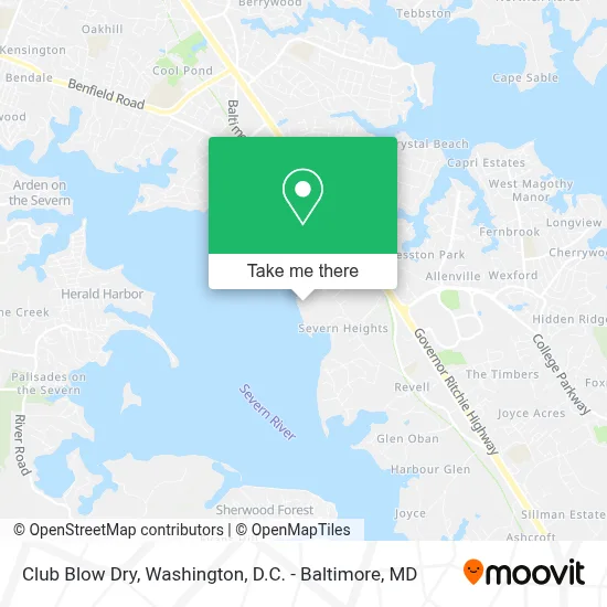 Club Blow Dry map
