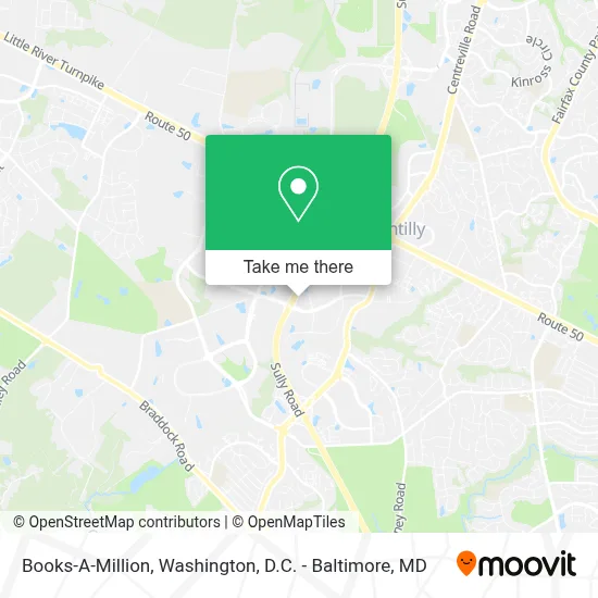 Books-A-Million map
