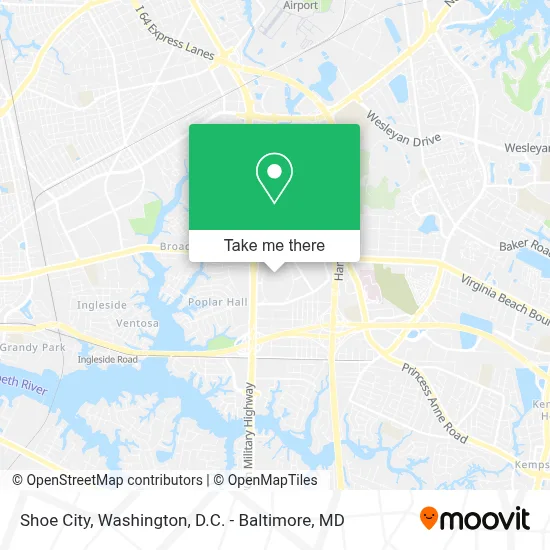 Shoe City map