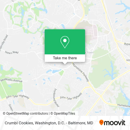 Crumbl Cookies map