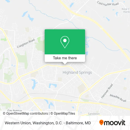 Western Union map