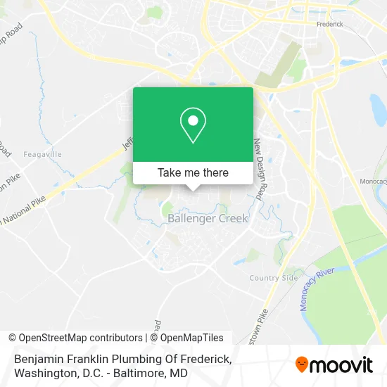 Benjamin Franklin Plumbing Of Frederick map