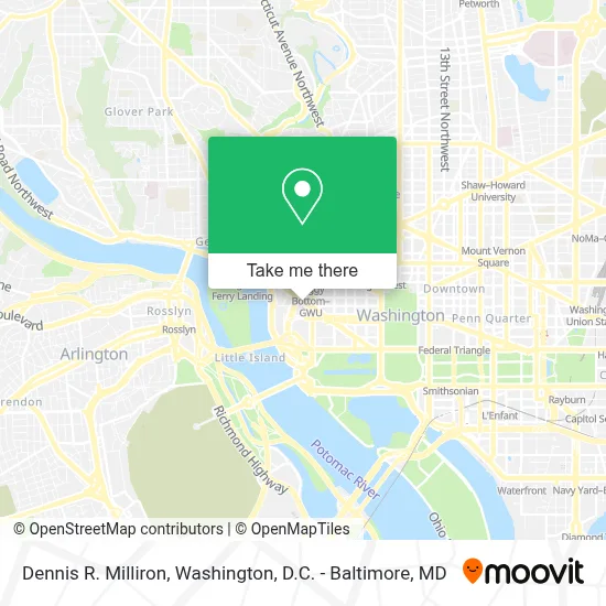 Dennis R. Milliron map