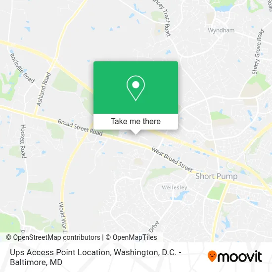 Ups Access Point Location map
