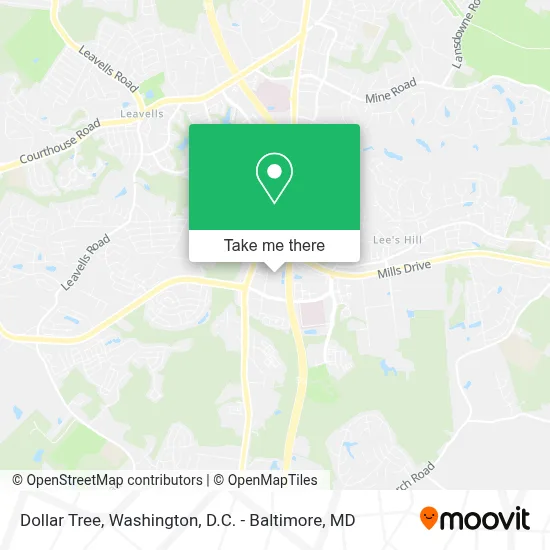 Dollar Tree map