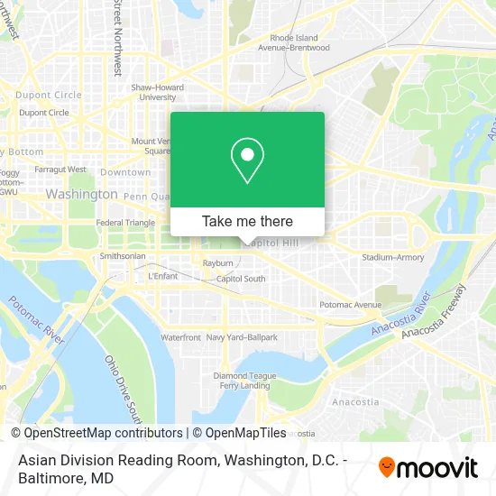 Asian Division Reading Room map