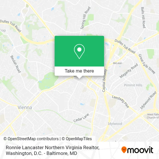 Ronnie Lancaster Northern Virginia Realtor map