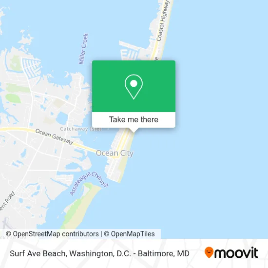 Surf Ave Beach map