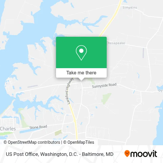 Us Post Office map