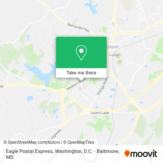 Eagle Postal Express map
