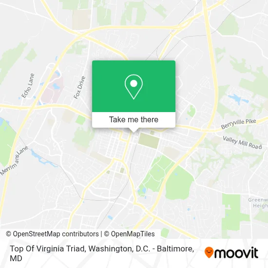 Top Of Virginia Triad map