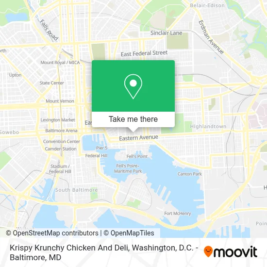 Krispy Krunchy Chicken And Deli map